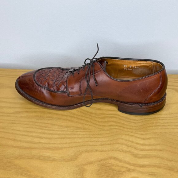 Allen Edmonds Hersey Mens 11.5 D Oxfords Chili Weave Leather Split Toe Derby main image 9